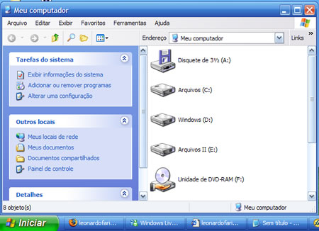 Windows Media Center em ação