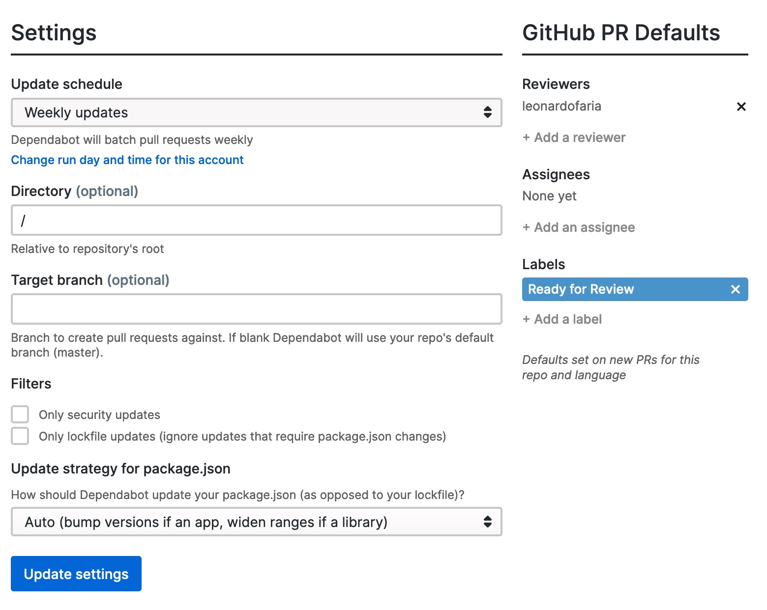 Guia de início rápido do Dependabot - GitHub Docs